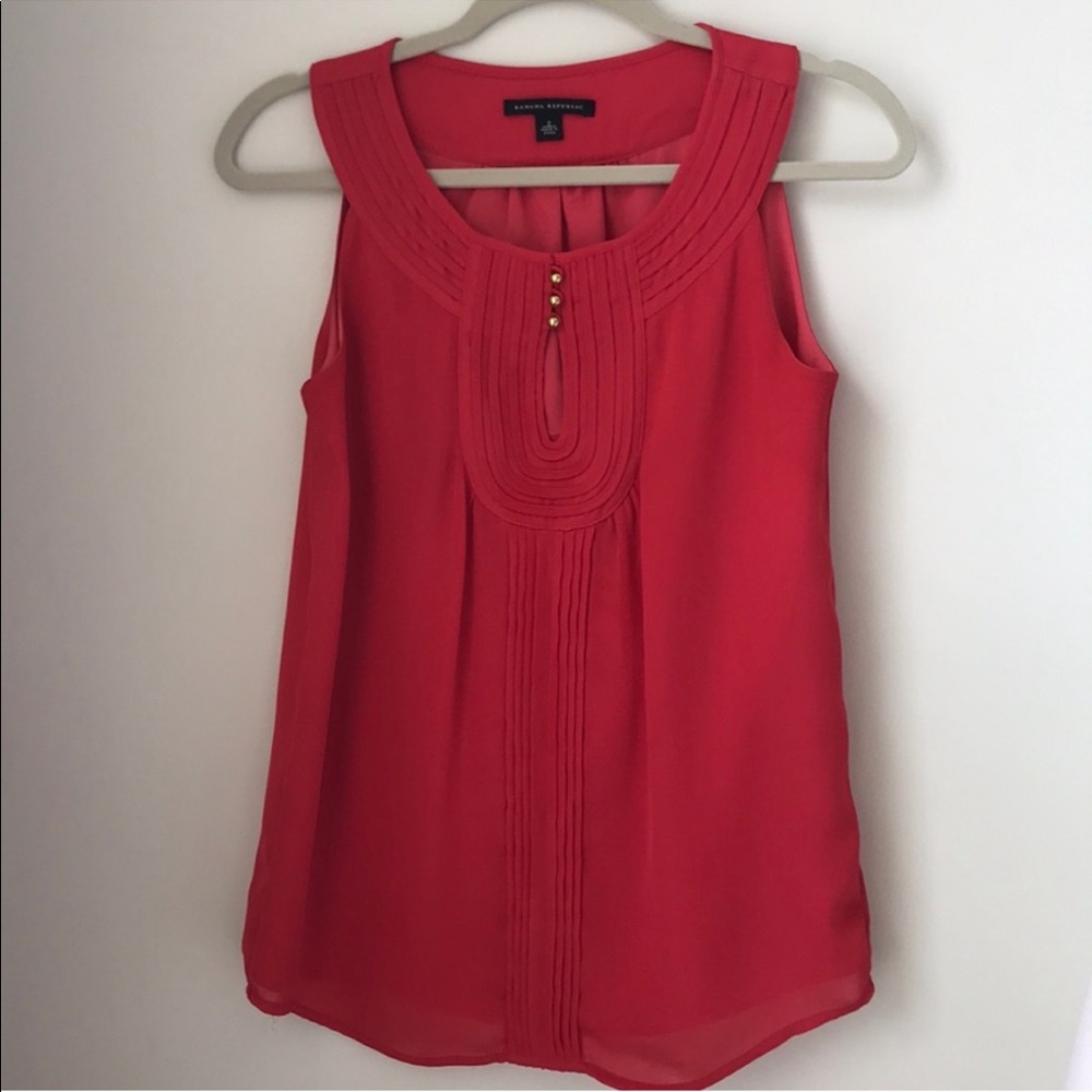 Banana Republic red tank blouse